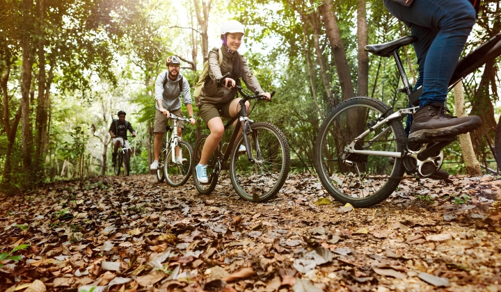 Bicicleta na trilhaS